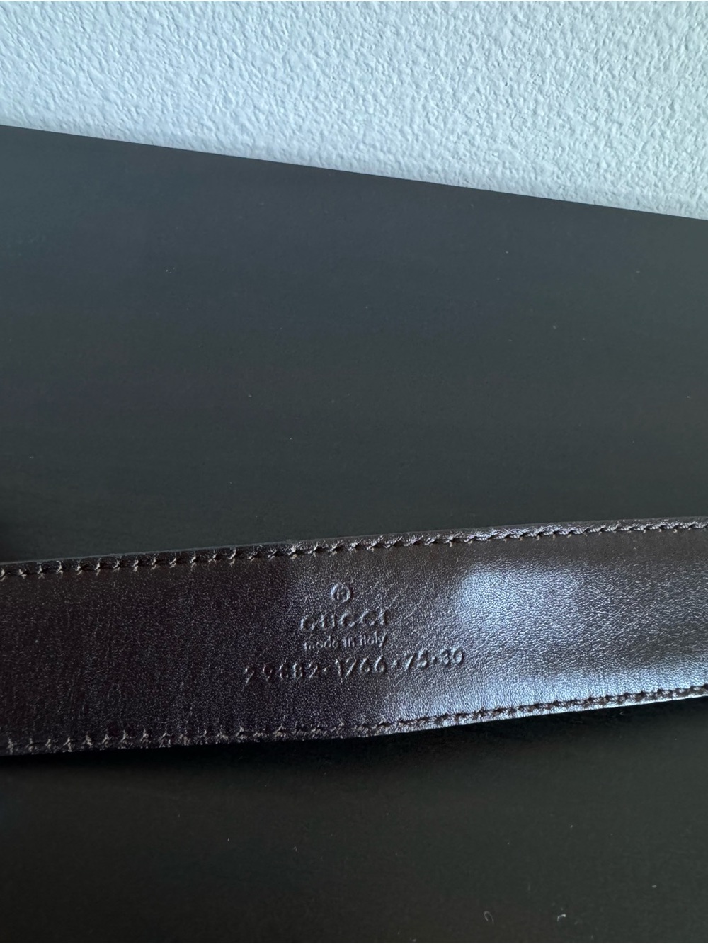 Authentic Gucci Belt - Beige GG Canvas Belt with Silver Hardware - Picture 3 of 7